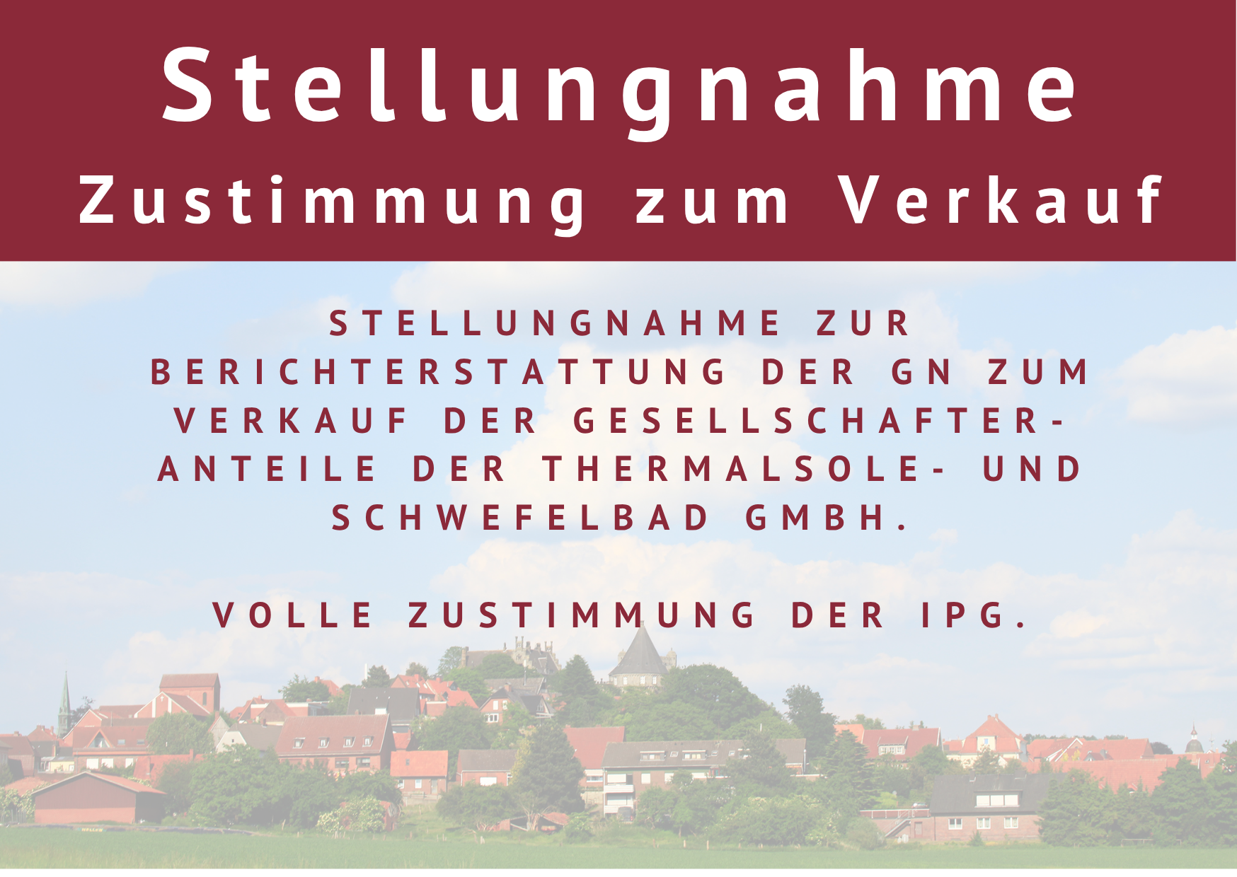 Stellungnahme der IPG